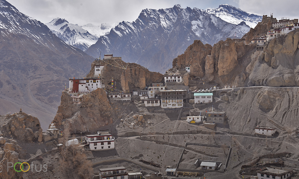 Magnificent Dhankar monastery at Spiti 