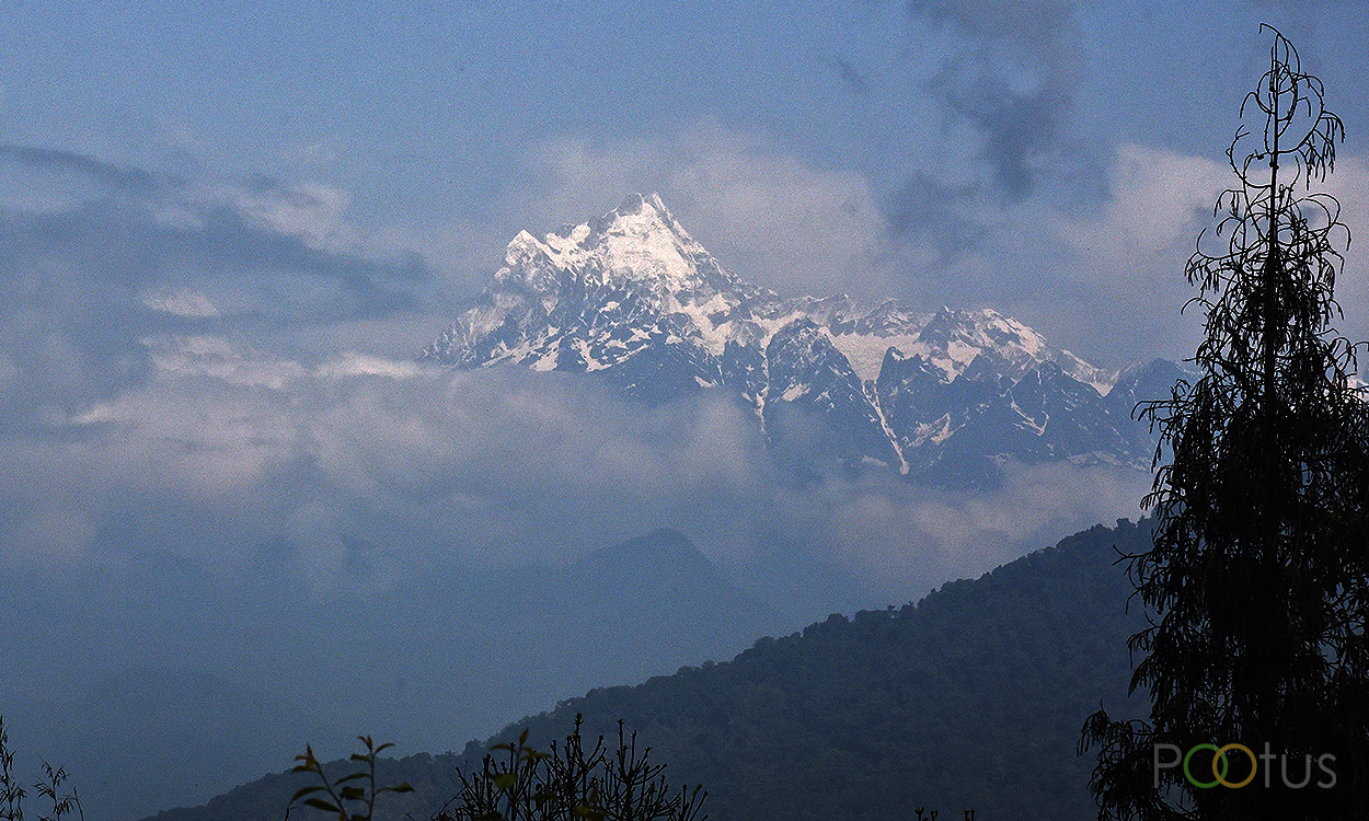 World's third highest mountain peak, Kanchenjunga 