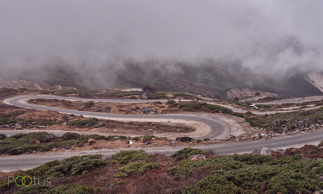 Driving to Zero point from Yumthang Valley is not easy